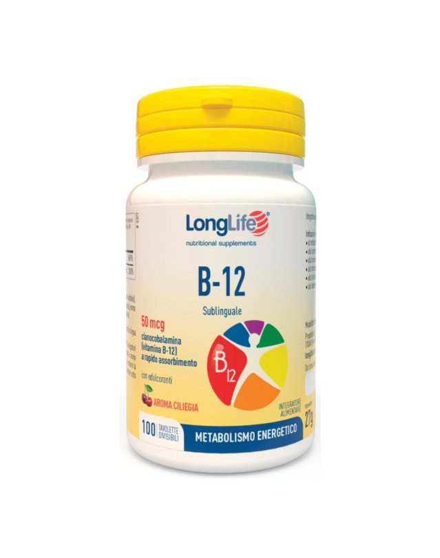 LONGLIFE B12 50MCG SUBL 100CPR