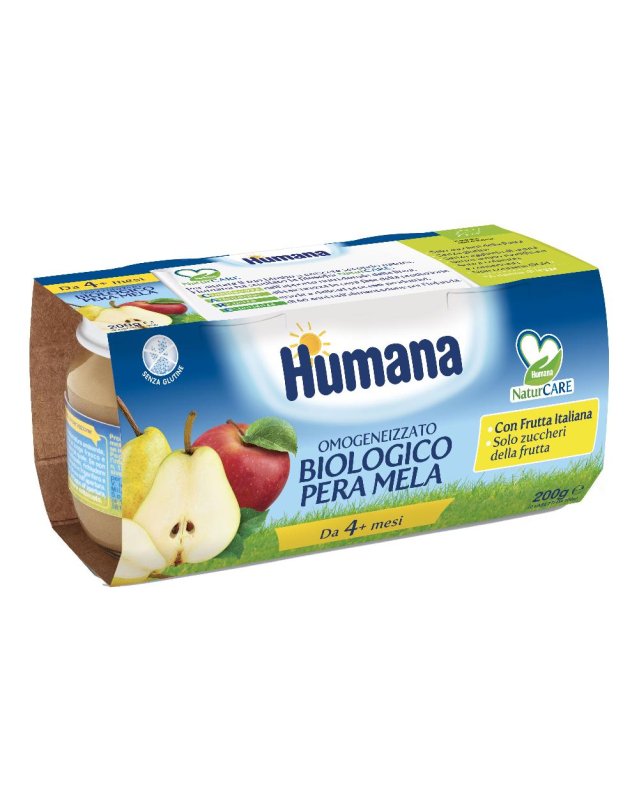 OMO HUMANA Mela-Pera 2x100g