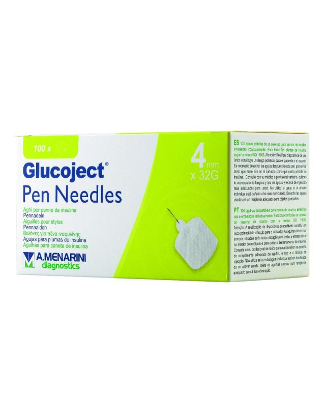 GLUCOJECT PEN NEEDLES  4MM G32