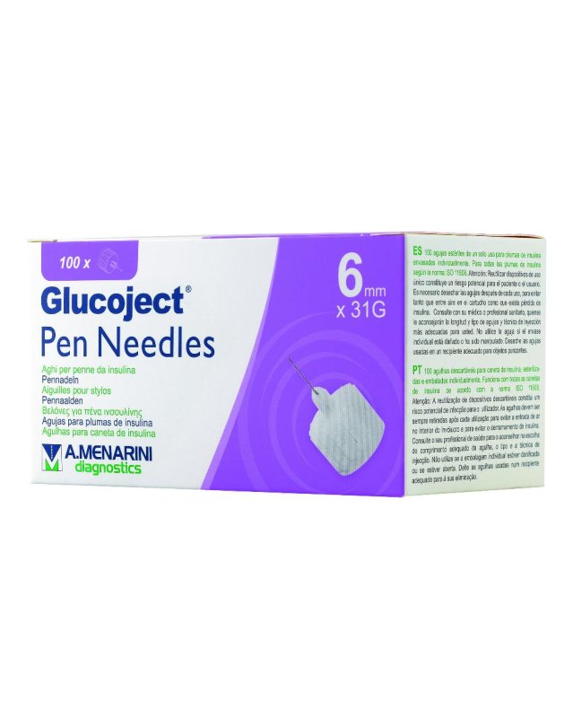 GLUCOJECT PEN NEEDLES  6MM G31