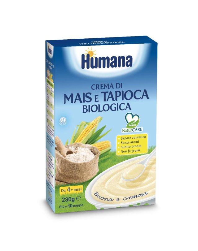 Humana Crema Mais e Tapioca Bio - Alimento per lo Svezzamento Naturale