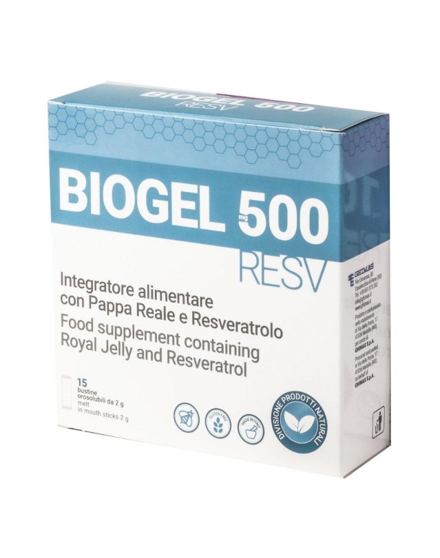 BIOGEL*RESV 500mg 15 Bust.