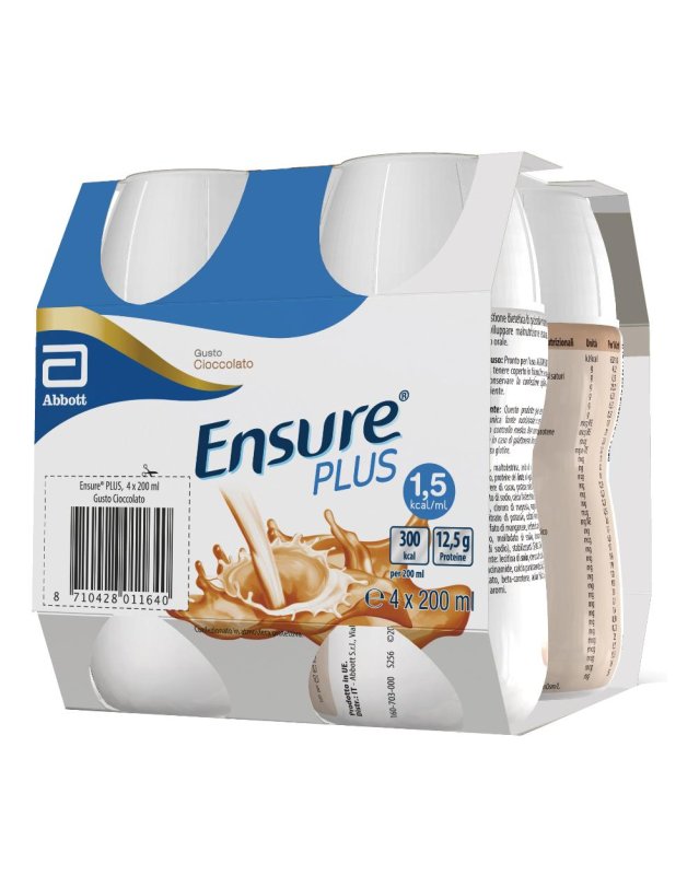 ENSURE PLUS CHOCOLATE 4X200ML