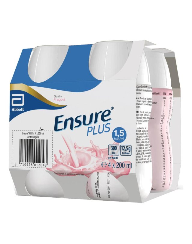 ENSURE PLUS FRAGOLA 4X200ML