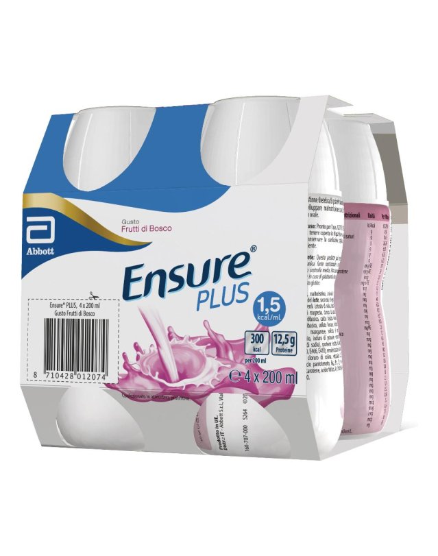 ENSURE PLUS FRUTTI BOSC 4X200ML