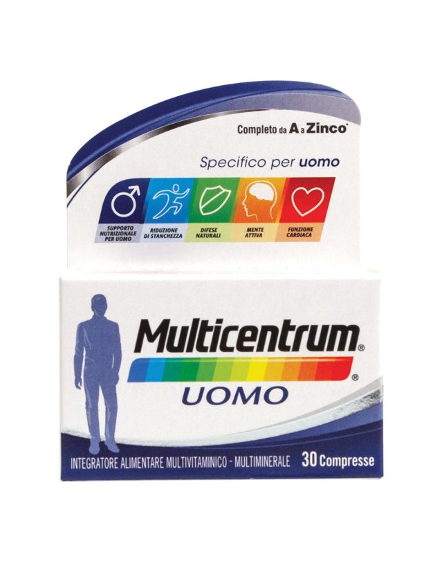 Multicentrum uomo 30 compresse - integratore multivitaminico