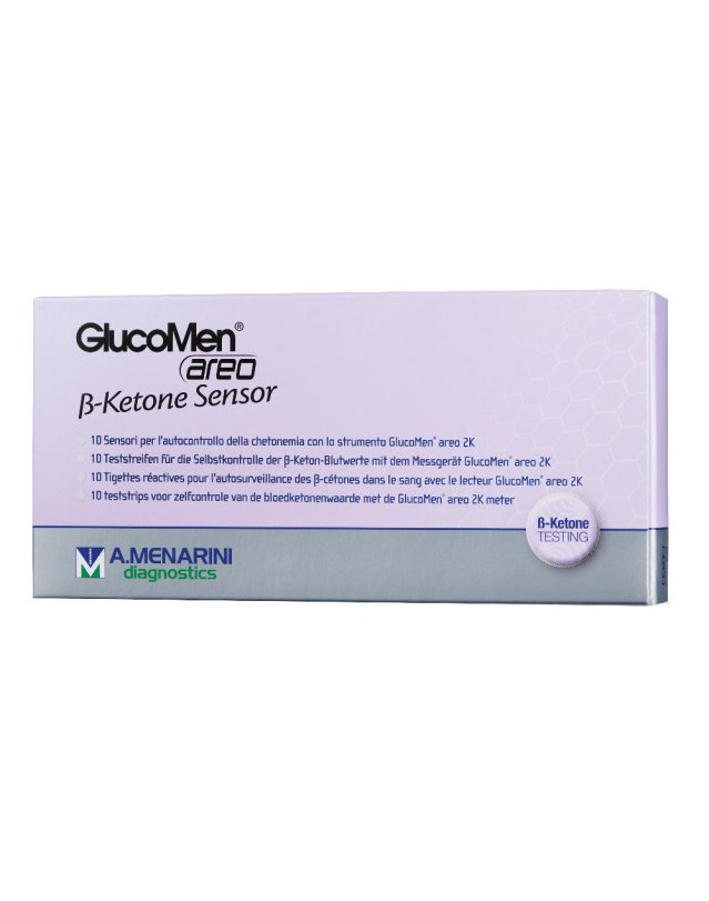 Glucomen Areo b-Ketone Sensor 10 pezzi- Striscia Reattiva per Misurazione Chetonemia 