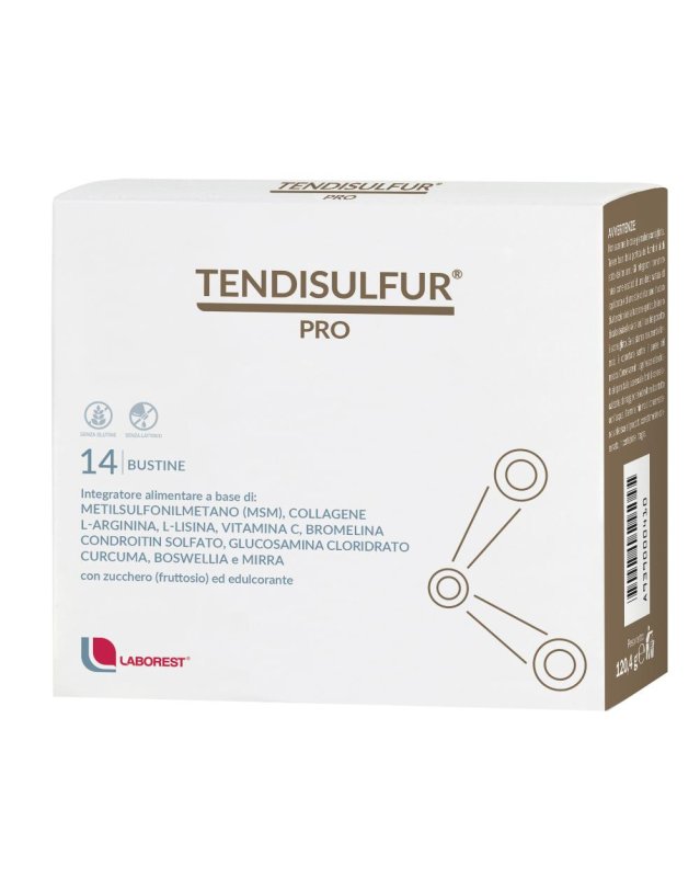Tendisulfur Pro 14 bustine- Integratore Ricostituente per i tendini