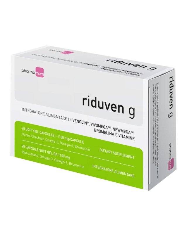 Riduven G 20 capsule softgel- Integratore per Microcircolo e Drenaggio Liquidi Corporei