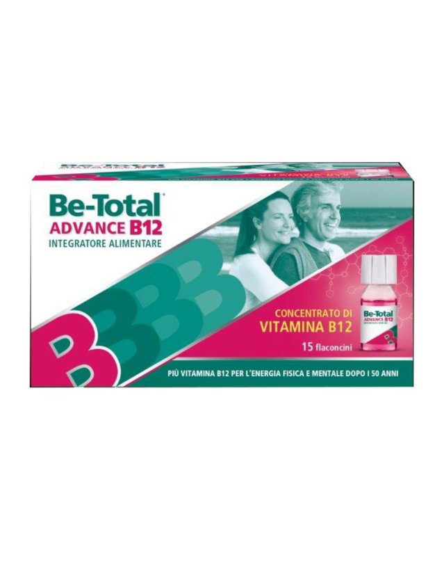BETOTAL ADVANCE 50+ con vitamina  B12 -  Integratore per la stanchezza fisica e mentale 15 flaconcini