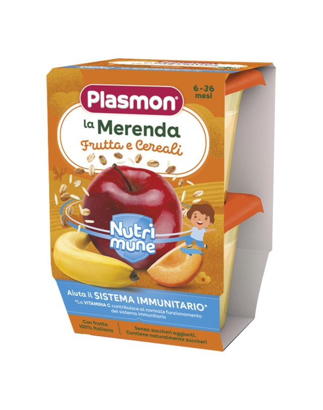 PLASMON Mer.Frutta/Cer.2x120g