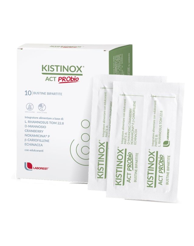 Kistonox Act Probio 10 Bustine - Integratore per il benessere della prostata e vie urinarie