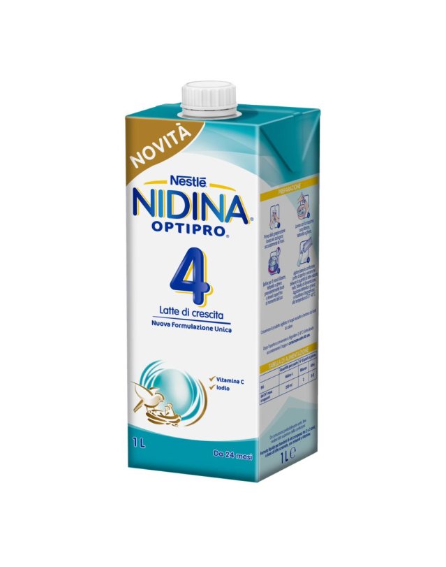 Nidina Optipro 4 Liquido 1 Litro - Latte Di Crescita 