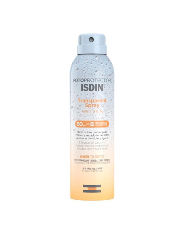 Isdin Fotoprotector Transparent Spray Wet Skin SPF50+ 250 ml- Protezione Solare Alta 
