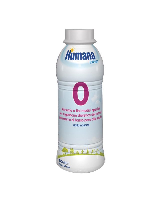 Humana 0 expert bottiglia da 490ml-  Alimento per lattanti prematuri