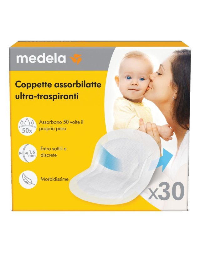 MEDELA Coppette Assorbil.30pz