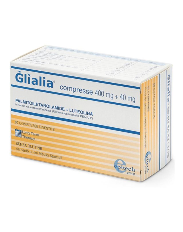 Glìalia 400+40 - Alimento a Fini Medici Speciali con PEA e Luteolina -60 Compresse
