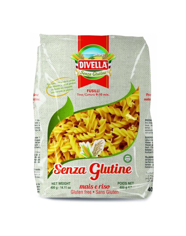 DIVELLA Fusilli S/G 400g