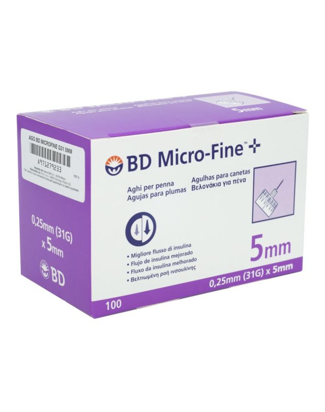 BD MICROFINE AGO G31 5MM 100PZ