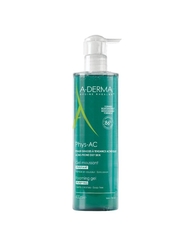 ADERMA PHYS-AC GEL DET 400ML