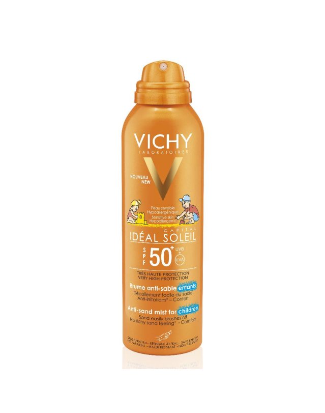 Vichy Capital Soleil Spray Anti-Sabbia per bambini SPF 50 200 ml - Protezione Solare per Bambini