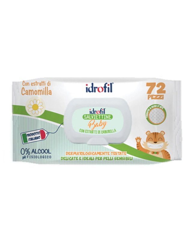SALVIETTINE BABY CAMOMILLA 72P