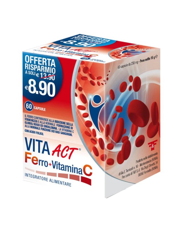 VITA ACT FERRO+VIT C 60CPS
