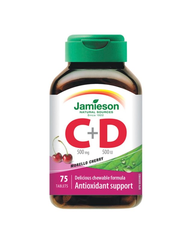 JAMIESON VITAMINA C500+D 75CPR