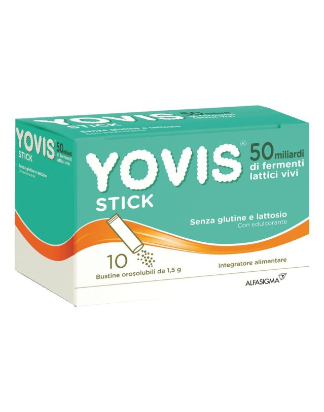 Yovis Stick 50 Miliardi Integratore Fermenti Lattici Vivi 10 Bustine Orosolubili