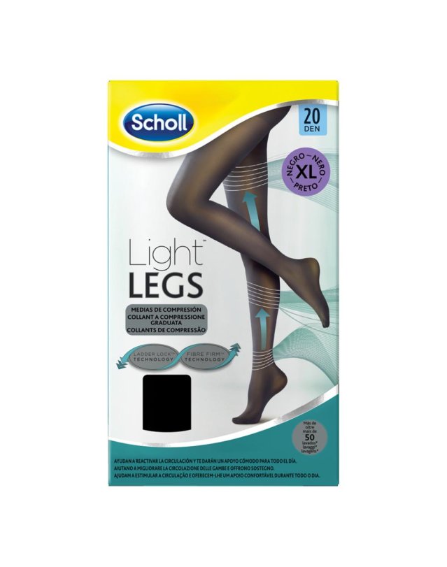 SCHOLL LIGHTLEGS20 DEN XL NERO