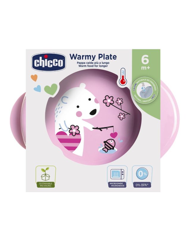 PIATTO PAPPACALDA 6M+ROSA 160001
