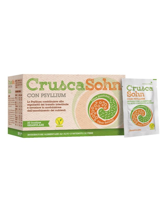 CruscaSohn 20 Bustine 256g - Integratore di Fibra Naturale per il Benessere Intestinale