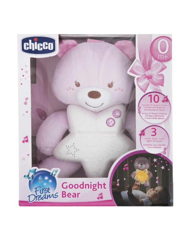 Chicco Goodnight Bear Rosa 0M+