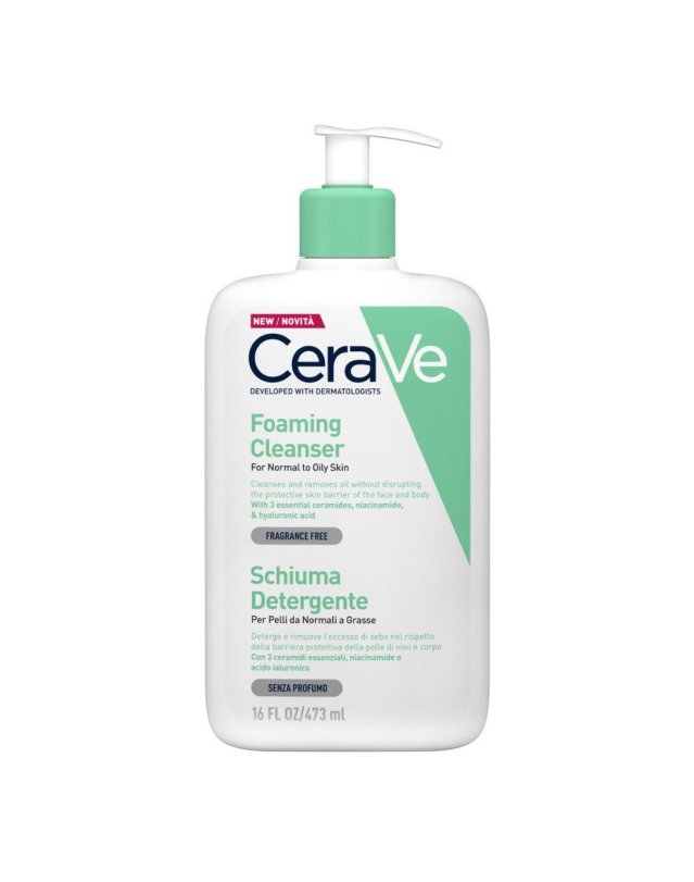  CeraVe Schiuma Detergente Seboregolatrice 473 ml - Detergente per Pelle  Grassa