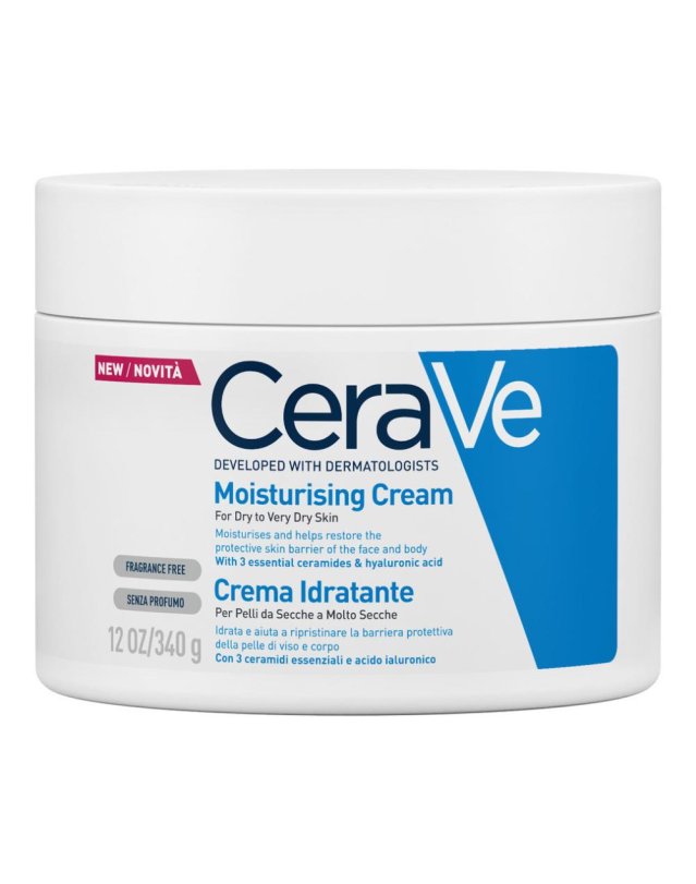 CeraVe Crema Corpo Idratante 340 g - Crema per Pelle Molto Secca