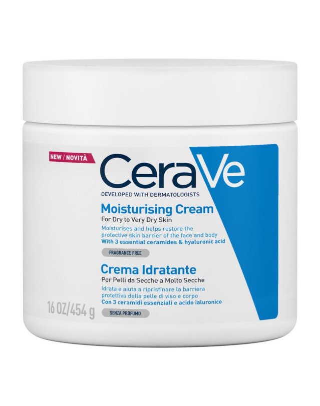 CeraVe Crema Corpo Idratante 454 g - Crema per Pelle Molto Secca