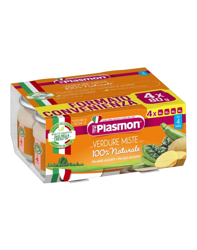 PLASMON VERDURE MISTE 4X80G