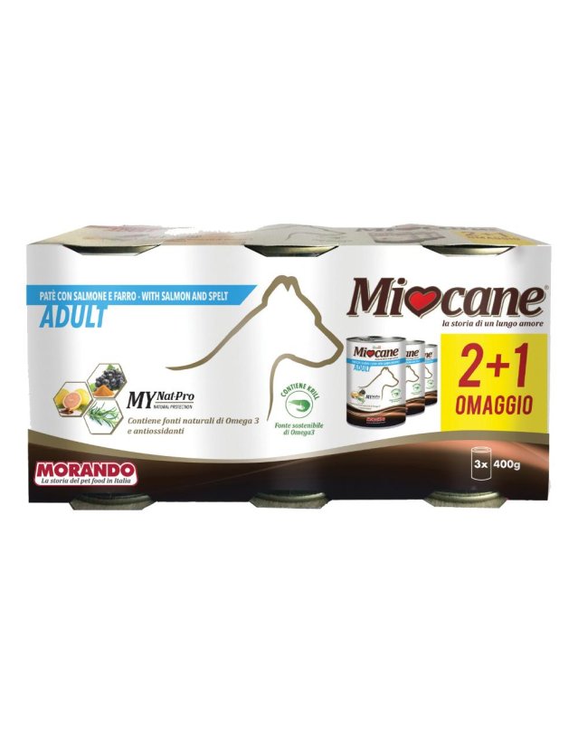 MIOCANE PATE' TRIS SALM/FARRO<
