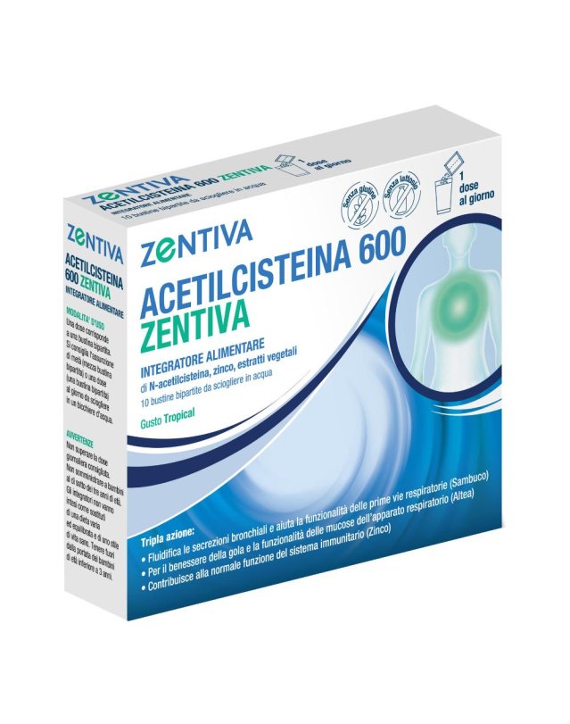 ACETILCISTEINA 600 ZENT 10BUST