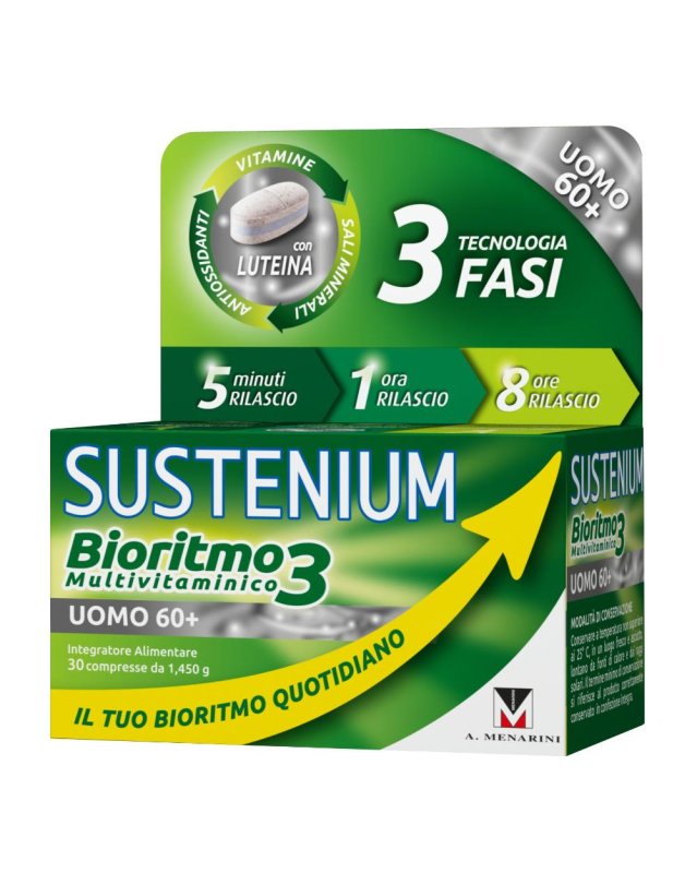 SUSTENIUM BIORITMO3 UO 60+ 30CPR