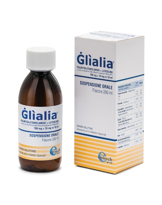 Glìalia SOSPENSIONE ORALE - Alimento a Fini Medici Speciali con PEA e Luteolina 200 ml