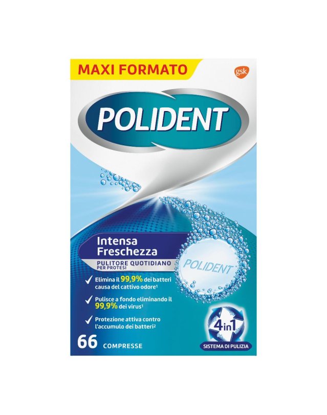 Polident Azione Totale 66 Compresse - prodotto per l’igiene di protesi dentarie