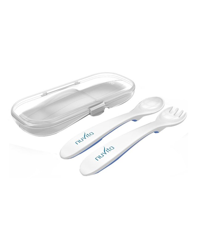NUVITA SET ASTUCCIO POSATE BLU