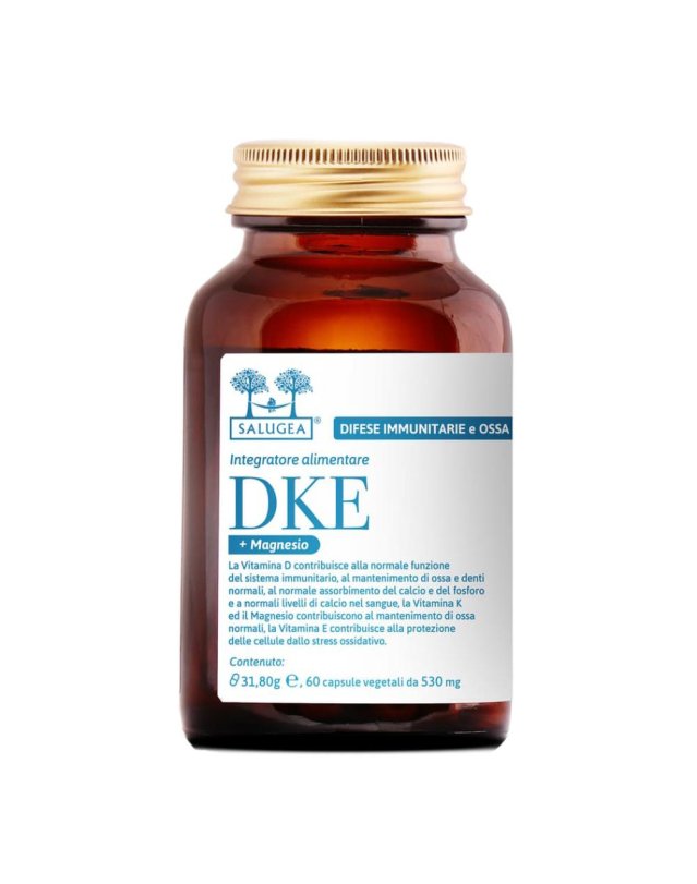 Salugea DKE + Magnesio 60 Capsule -per Ossa Sistema Immunitario e Muscoli