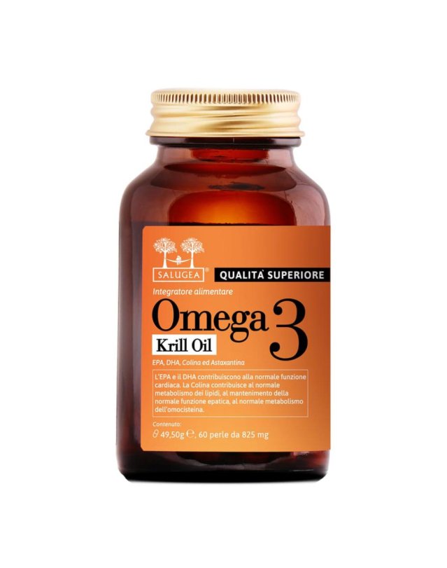 Salugea Omega 3 Krill Oil 60 perle- Integratore per il Fegato