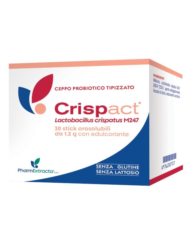  Crispact 30 stick- Integratore di Lattobacilli per il Benessere Vaginale 