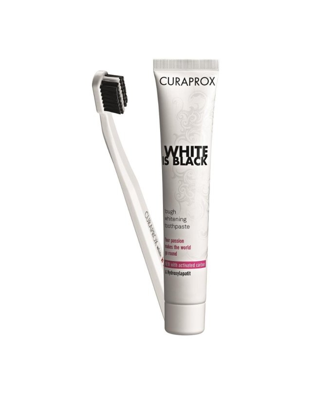 CURAPROX SET WHITE IS BLACK