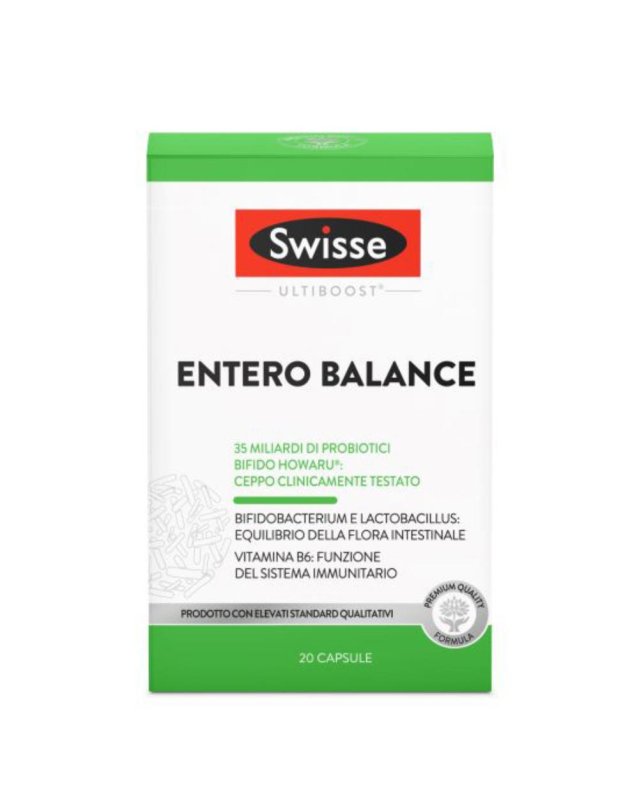 Swisse Entero Balance 20 Capsule - Probiotico per l’Equilibrio della Flora Intestinale