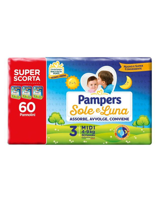 PAMPERS SOLE&LUNA TRIO MIDI 60