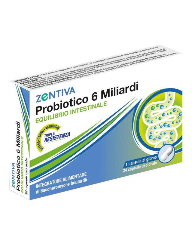 ZENTIVA PROBIOTICO 6MLD 24CPS